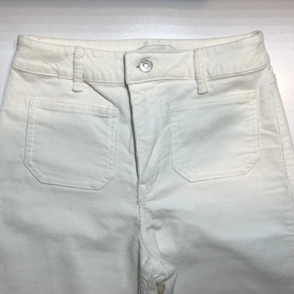 Creme corduroy flares pants - Picture 4 of 5